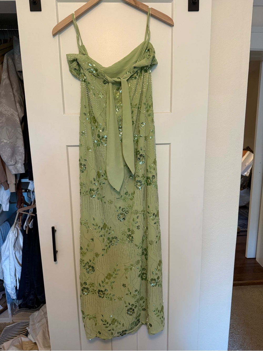 Peppermayo Celandine Beaded Maxi Dress โ Lime ๐โจ - Picture 4 of 5
